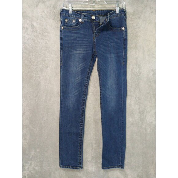 True Religion Other - True Religion Jeans Girls 14 Blue Denim Stretch Slim Straight Savage Saloon